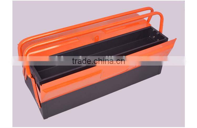 AK-9756 New Design 2-Level metal tool box with two slip handle