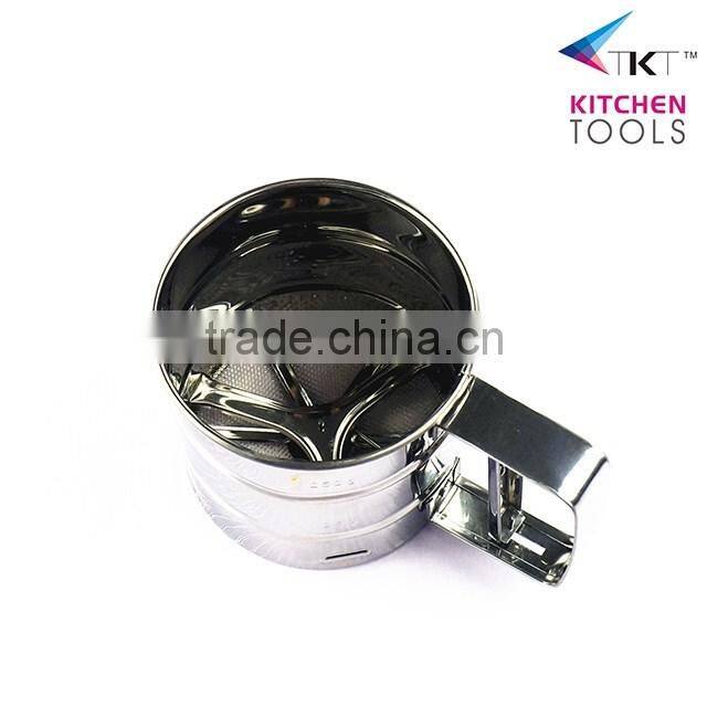Different Size Of Stainless Steel Flour Sifter In Cheap Price Sifter Single/Double Flour Shaker