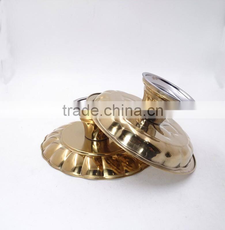 Elegant dry fruit tray /Plate with metal Base for tableware decoration