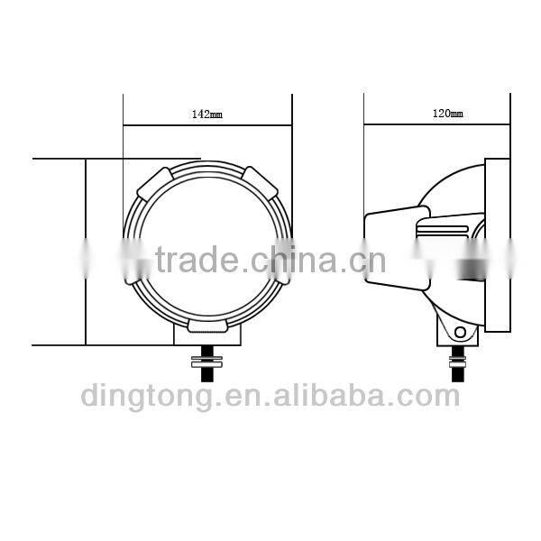 Black Ring 100w xenon auxiliary lights for auto lighting system