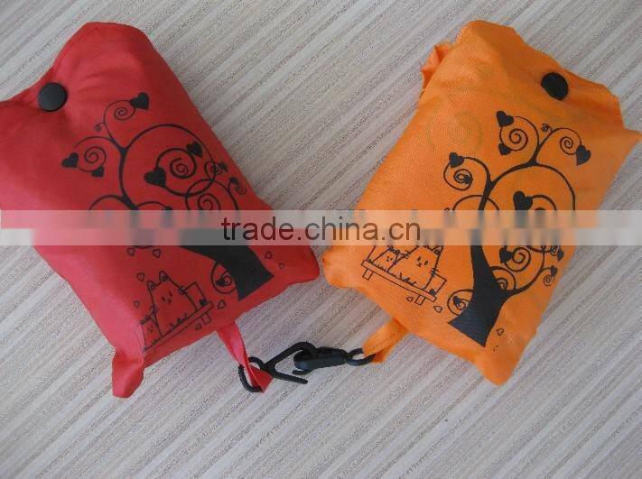 Cute reusalbe new promotional folding shopping bag