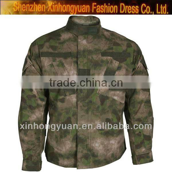 custom Military ripstop camouflage fabric Uniform hunting camouflage jacket clothing