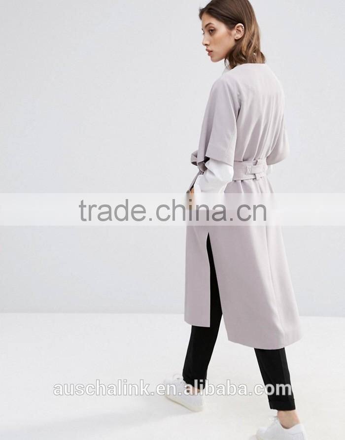 new arrival high quality ladies long fashion duster coat customized