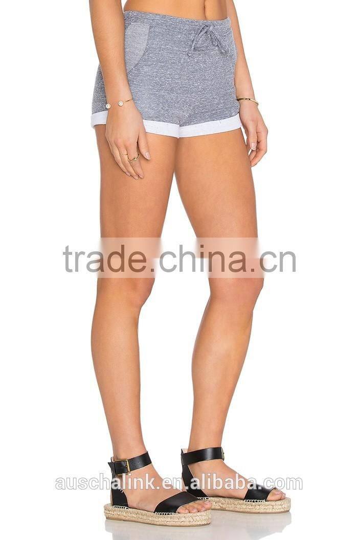 high quality wholesale womens gray breathable gym shorts
