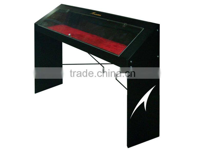 acrylic open and close door showcase golf club wooden display