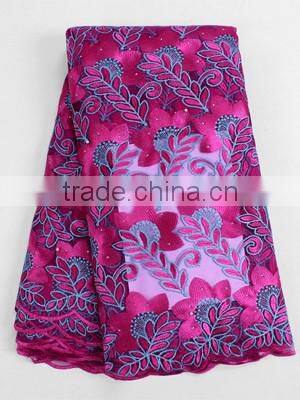 Popular straw pattern french lace fabric african wedding dress french lace FL0249