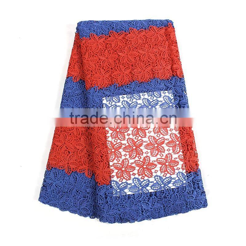 Bestway very nice good quality beautiful design flower style water soluble lace guipure lace fabric trim CP1057