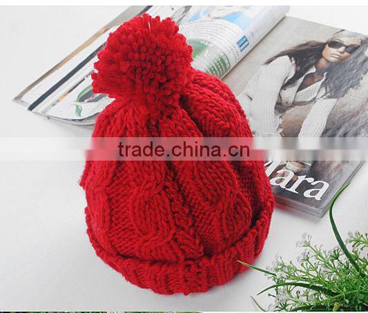 fashion computer knitted beret hats in white majored producer factory