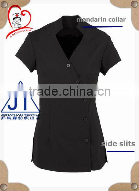 New design good quality V neck nurse top/nurse uniform wear women type