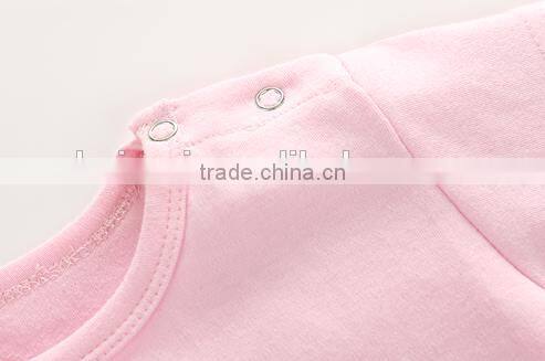 baby girls adorable pink cow printing wholesale good quality baby summer rompers