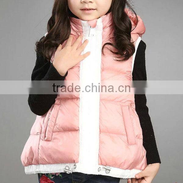 2015 Hot Sell Kid's Winter Windproof Short Padded Vest