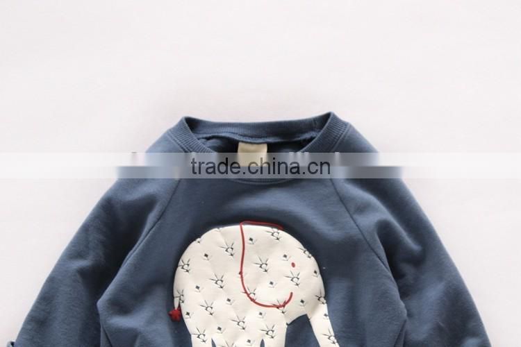 children clothing Kids elephant clothes girls boy pullover Hoodies Kids Long Sleeve spring autumn 2016 Hoodies