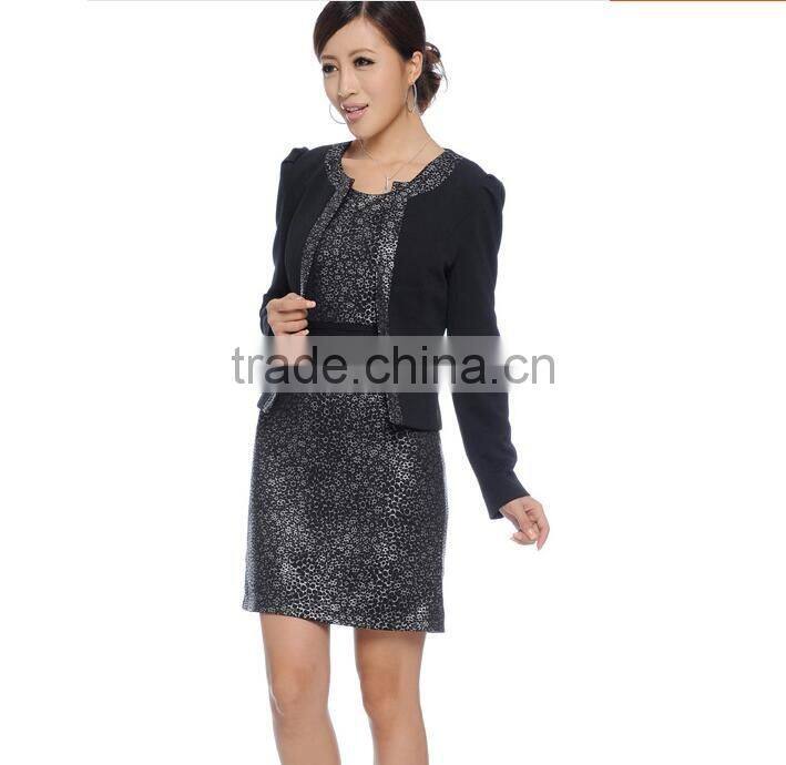custom high quality cheeap black fancy blouse designs european dress women's suit wholesale