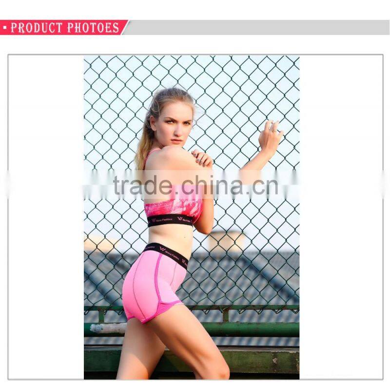 Fashion slim fit sports wear embroidery yoga gym women shorts