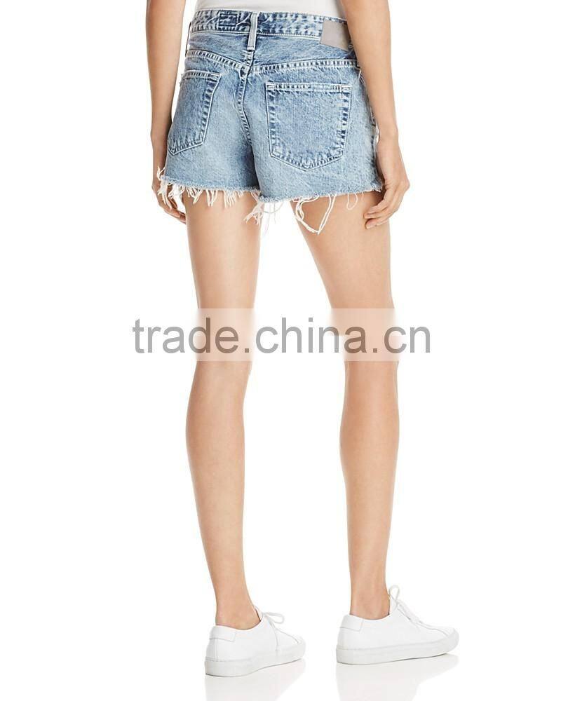 Newest hot sale women denim jean short trouser cutoff shorts for girl lady pant