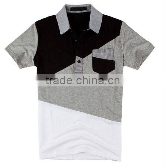 fashional jointing polo shirts men's sport wear short sleeve polo t shirts