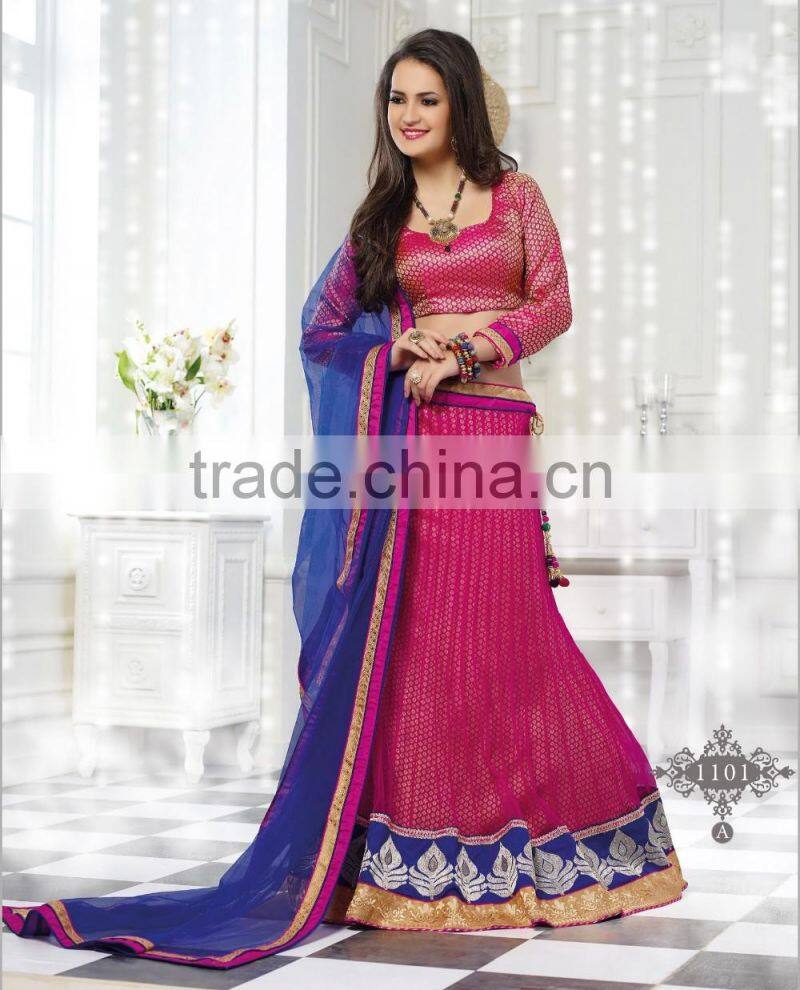 Semi Stitch Flourish Elegant Heavy Work Lehenga Sarees