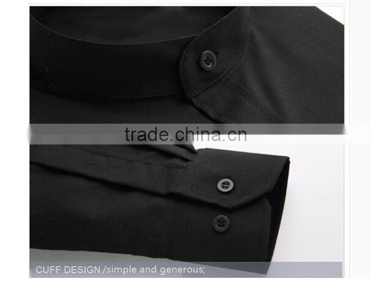 men's mandarin collar dress shirts