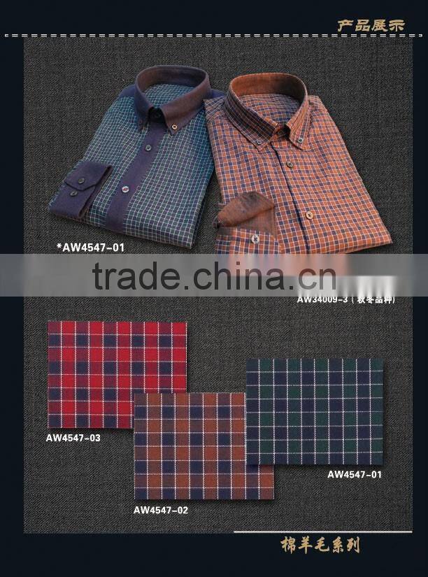2017 New Man Flannel shirts mens dress shirts