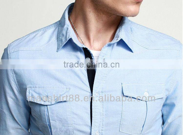 men's slim fit oxord casual shirt for men