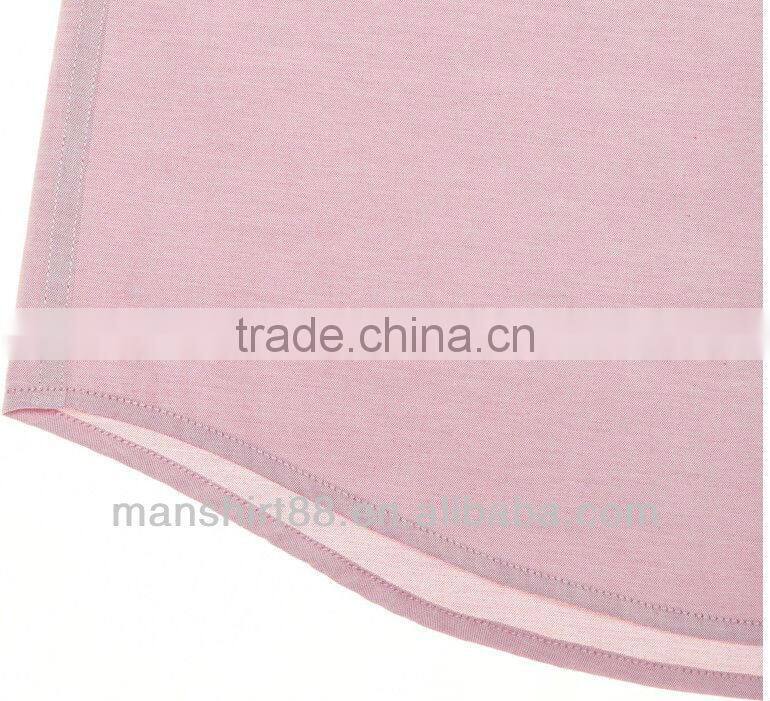 2017 button down collar short sleeve oxford work shirt for men