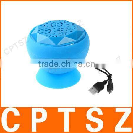 Suction Cup Style Mini Bluetooth Portable Speaker for Samsung, iPhone and Other Mobile Phones, Support Handsfree Function