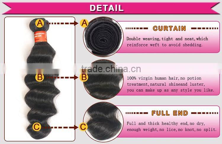 100 Human Hair Weave Color #4, Very Cheap Grade 6A Peruvian Deep Wave Virgin Hair