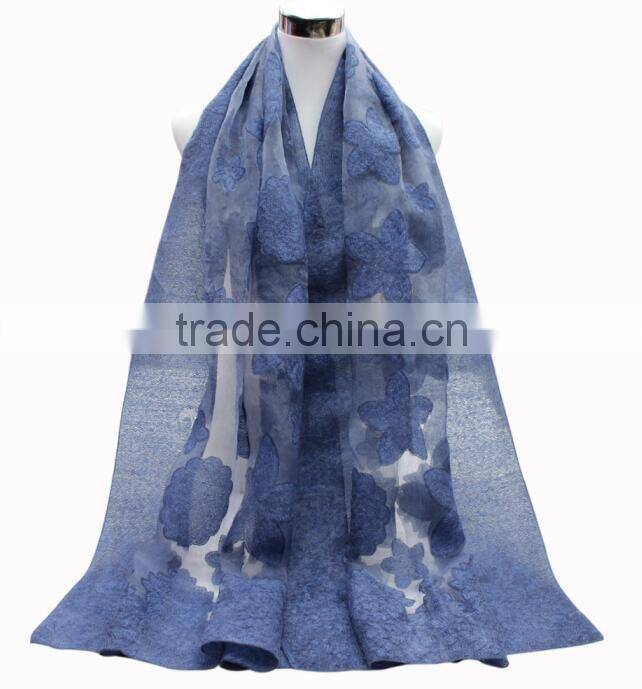 2017 New arrival fashion Plain color women hijab silk scarf