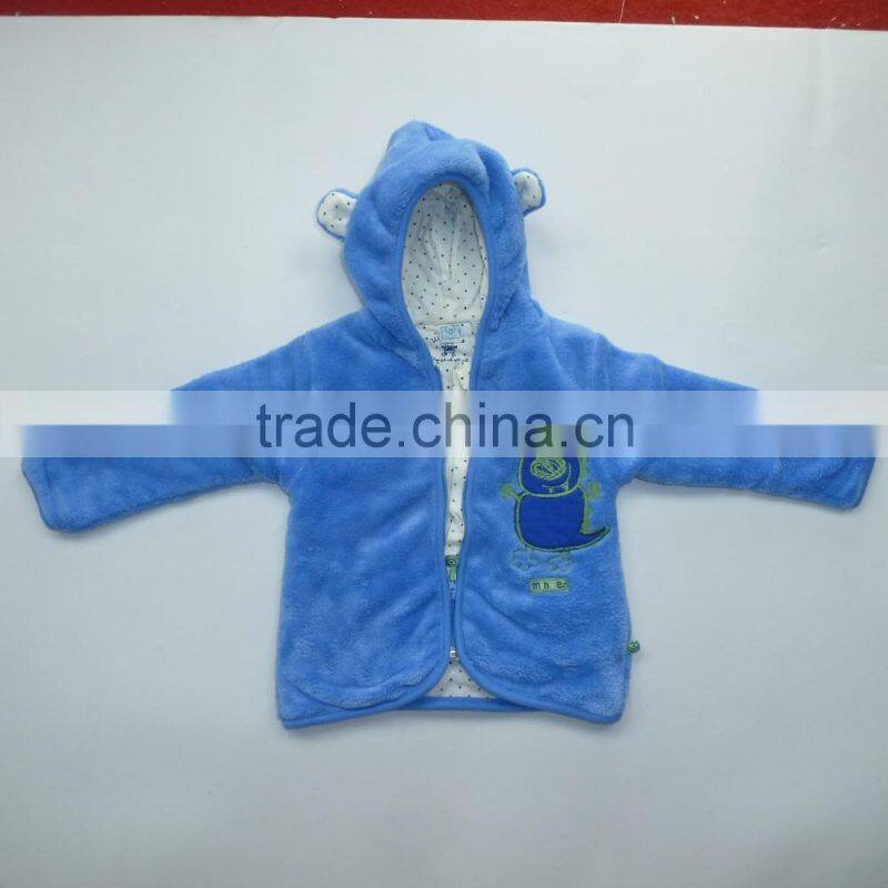 wholesale Baby kids Children Animal Hooded Coral Fleece bathrobe