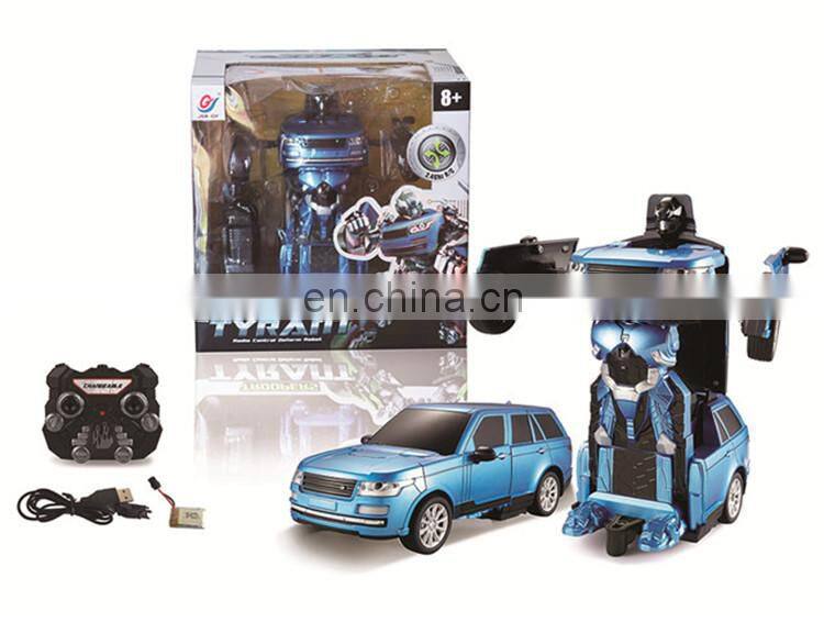2.4G car transform robot toy Remote control car rc robot