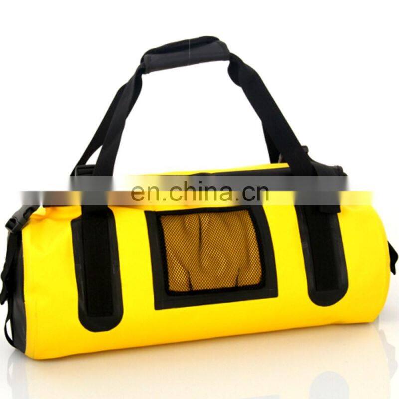 Yellow Durable Travel Waterproof PVC Duffle Bag