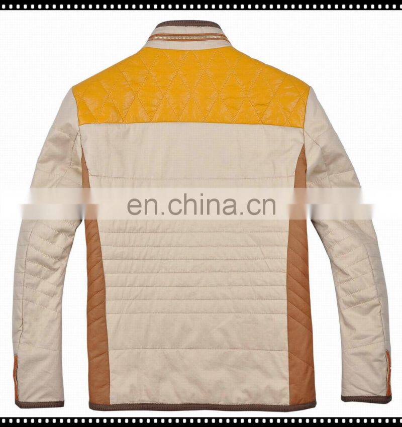 2015 fashion gentle men double insert pocket winter jacket