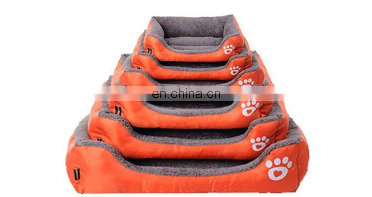 Paw logo printed funny soft stuffed plush pet house