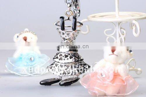 CRYSTAL CLOTH KEY CHAIN FOR GIRLS