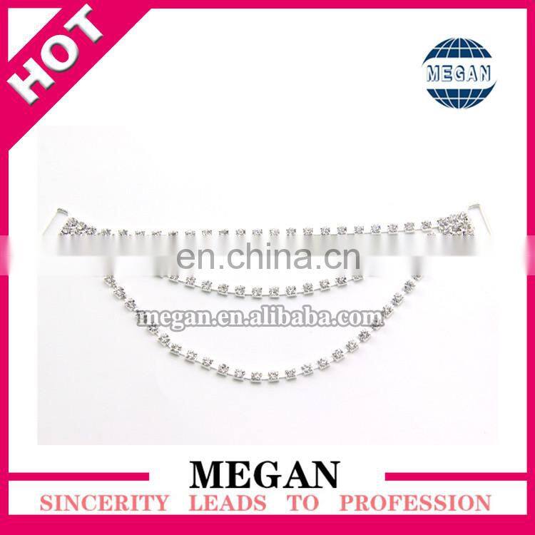 Silver Plated Rhinestone Connector for Women Bikini Swimsuit