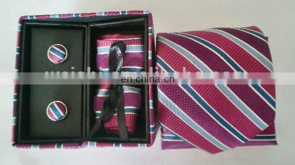 custom jacquard necktie gift set