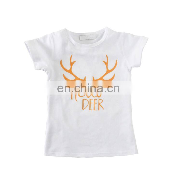 2018 hot sales Girls summer clothes Cartoon set T Shirt+Shorts Outfits Set+Headband Suit