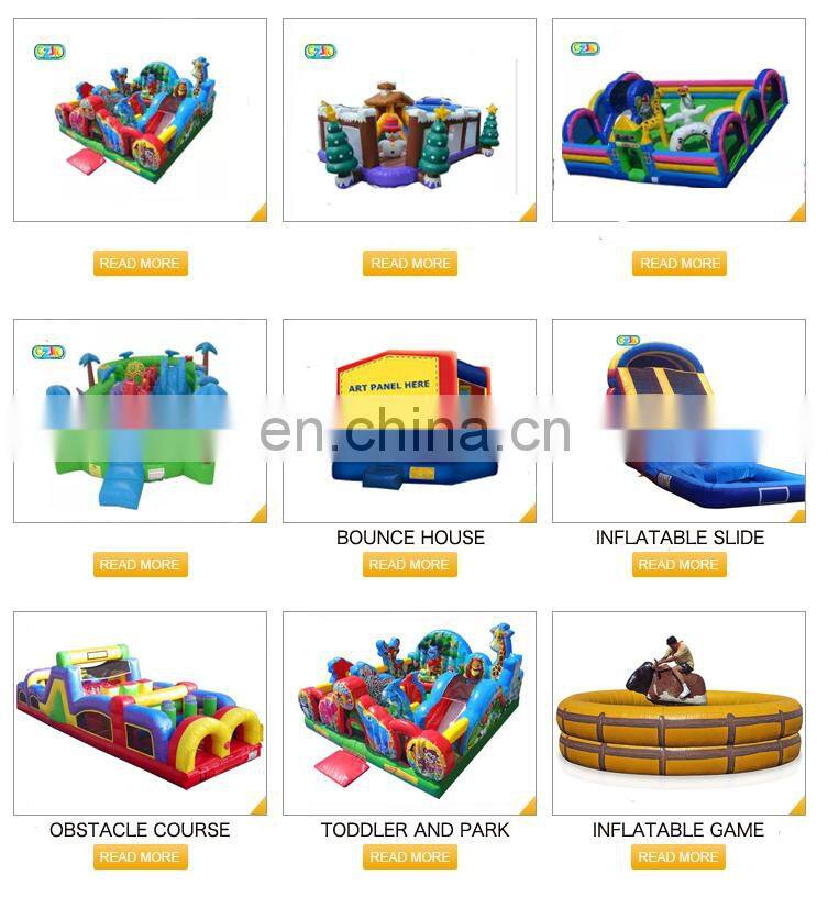 funny popular commercial grade high quality clown cartoons inflatable kids slide park