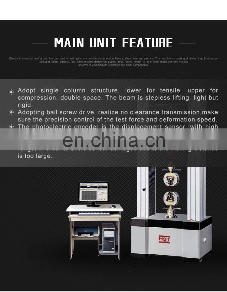 Chinese supplier laboratories equipment 300KN 30 Ton metals electronic universal tensile testing machine