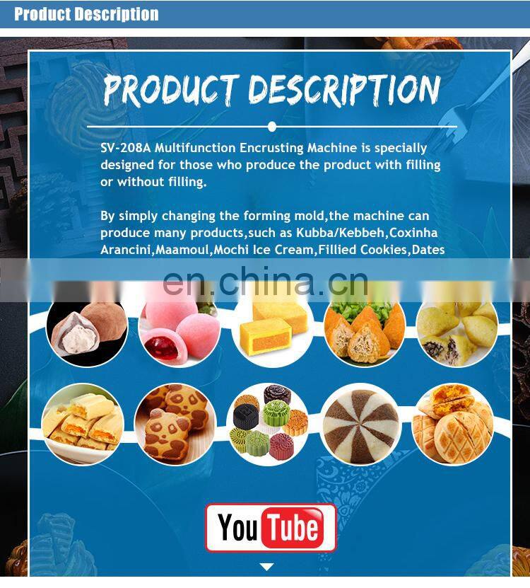 SV-208A Stuffed Pizza making machine, encrusting machine, patty forming machine