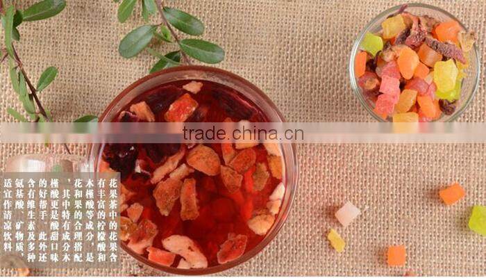 Premium Grade Fruit Flavored Tea Blended Dried Fruit Tea
