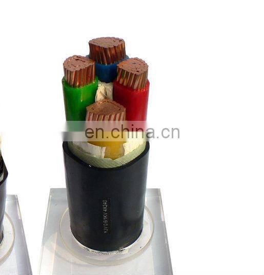 Low Voltage Copper Conductor PVC Insulation NYY 4x25mm2 Cable