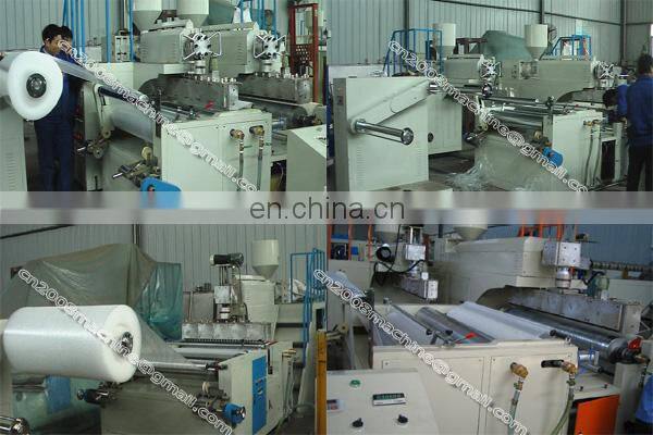 Polyethylene wrapping air bubble film making machine