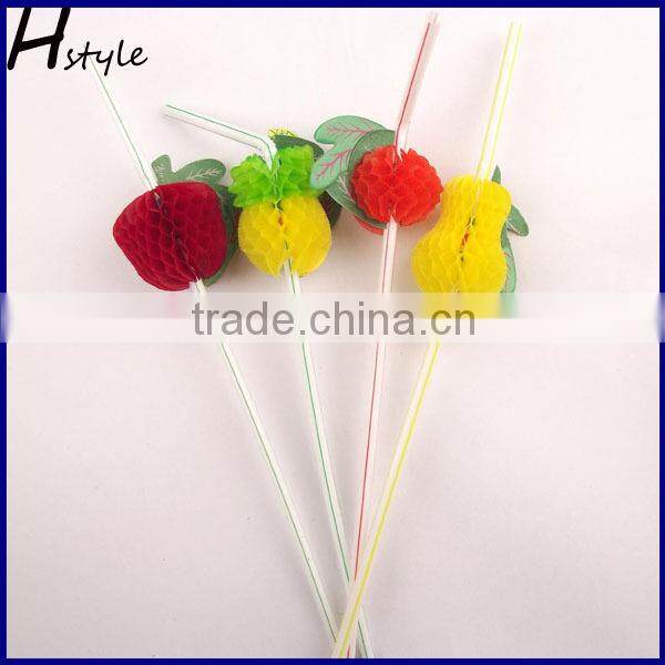 Paper Fruit straws party or wedding decoration SC002
