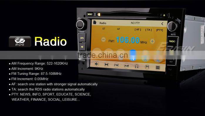 Erisin ES7681P 7'' MTK Ople Zafira Car GPS DVD Player with 3G Bluetooth