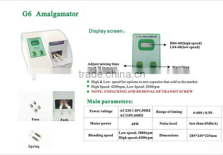 CE approved dental amalgam mixer