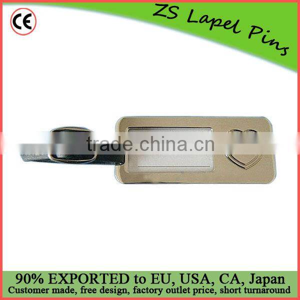 custom luggage tags/ metal luggage tags