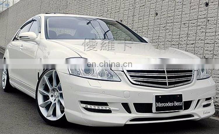 S CLASS W221body kits with front bumper side skirts and rear bumper for w221 to LORIN style 2009~2013y