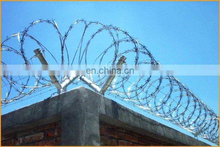 Sharp razor barbed wire fencing for Italy