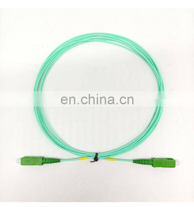 1.6mm 2.0mm sm aqua patch cable 9/125 sc/apc to sc/apc 1.5m 3.5m white simplex optical fiber patch cord